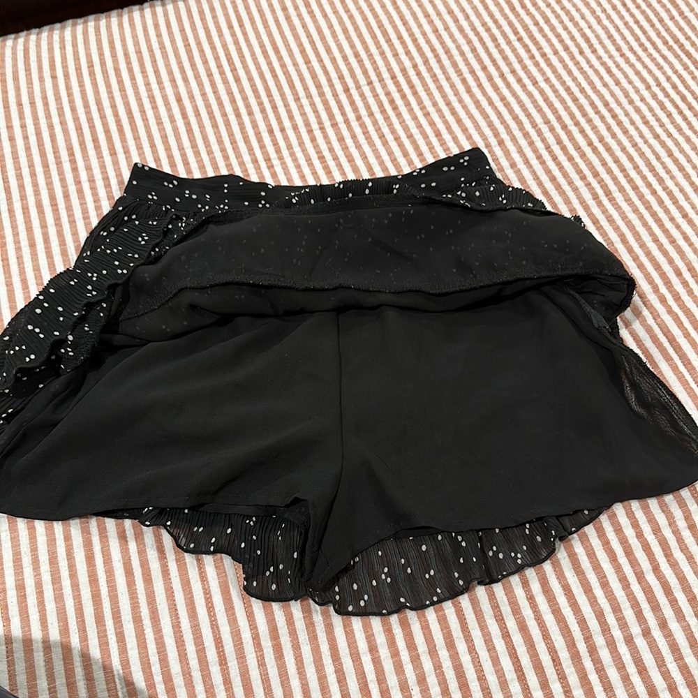 Zara Black and White Polka Dot Skort - Picture 13 of 15